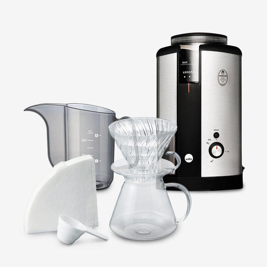 Hario Wilfa x Hario Simply Brewing Kit Bundle (Silver)